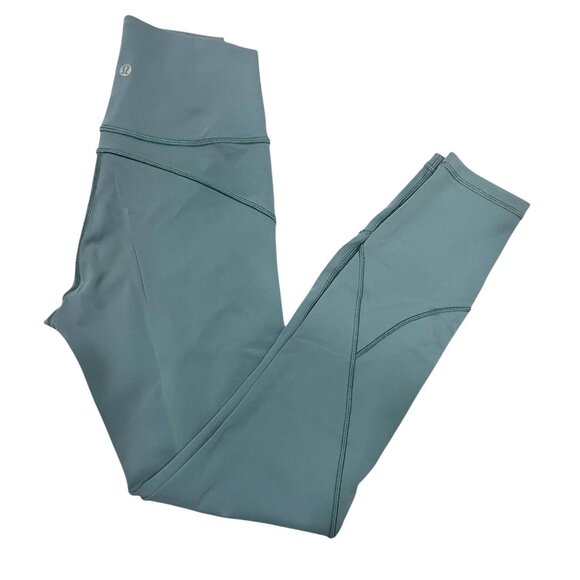 Lululemon In Movement 7/8 Tight 25" Mystic Green Size 4 - Picture 2 of 8